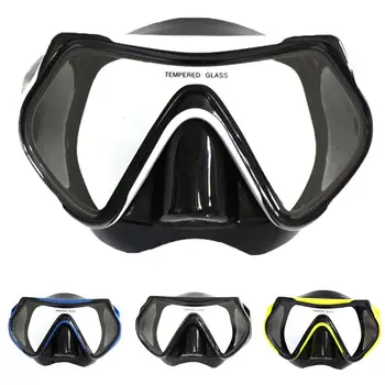 Großhandel Erwachsene Gehärtetem Glas Objektiv mit Anti-fog-Schwimmen Schnorcheln Speerfischen Scubas Maske taucherbrille Tauchen Ausrüstung