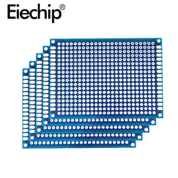 5x7cm Blau Doppel Side Prototyp PCB Board 50x70mm Universal Leiterplatte Board Lochrasterplatine Für Arduino Experimentelle PCB Platte