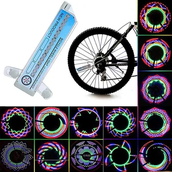 Fahrrad Motorrad Bike Reifen Reifen Rad Lichter 32 LED-Blitz Speichen Licht Lampe Outdoor Radfahren Lichter Für 24 Zoll Rad