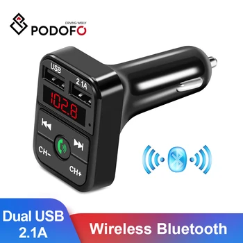 Car mp3 Handsfree Wireless Bluetooth Car Kit FM Transmitter TF Karte MP3 Player LCD Dual USB 2.1 A Auto-Ladegerät Handy-Ladegerät