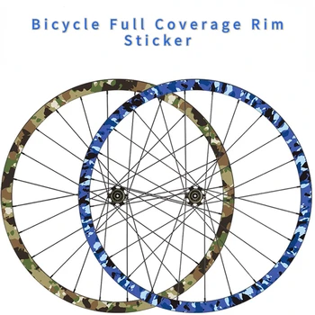 Camouflage MTB Rim Aufkleber Breite 19mm Road Fahrrad Rad Set Decals Radsport protective Film 26