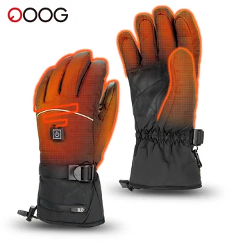 Motorrad Beheizte Handschuhe Winter Warm Lithium-Batterie Beheizte Handschuhe Touch Screen Wasserdichte Ski Beheizte Wiederaufladbare Handschuhe