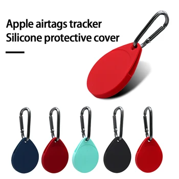 Sichern Sie den Halter Mit Gurt Für Apple Airtag Fall Schutzhülle Stoßstange Tracker Zubehör Anti-scratch-Schlüsselanhänger-Luft-Tag Fall