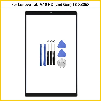Für Lenovo Tab M10 HD (2nd Gen) TB-X306X TB-X306F/V-X306 Touch Screen LCD Vordere Äußere Glas Panel Objektiv Touchscreen umfassen Nicht OCA