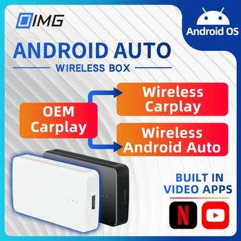 Wireless Android Auto-Dongle-Streaming-Box Carplay Adapter Carplay AI Box Youtube Netflix Intelligente Auto-Multimedia-Box
