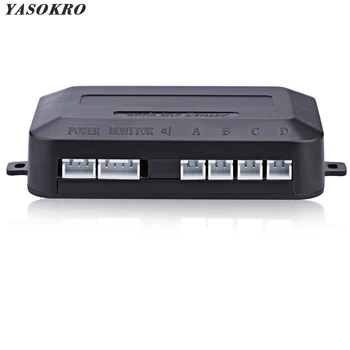 YASOKRO Auto Parktronic LED Parkplatz Sensor Controller Hintergrundbeleuchtung Display Reverse Backup Radar Monitor Detektor System Host 12 V-24 V