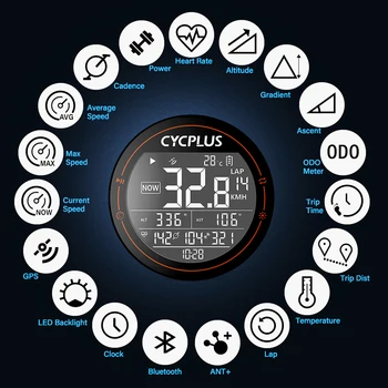 CYCPLUS M2 Gps Cyclocomputer Fahrrad Computer Tacho ANT+ Bluetooth Power Meter Wireless Cycling Bike Navigator Zubehör