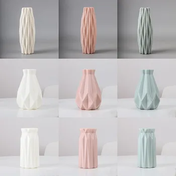 Kunststoff Blume Moderne Vase Dekoration Home Nordic Stil Vase Nachahmung Keramik Blumentopf Dekoration Vasen für Blumen