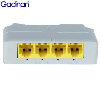 Gadinan 4-Port-Gigabit-POE-Extender 1000M 1 3 Netzwerk-Switch Repeater IEEE802.3af/at Plug&Play PoE Schalter NVR für IP-Kamera