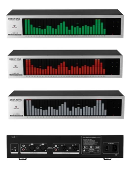 2023 Neue 2U Digital Spectrum Analyzer LED Display Ausgewogene Musik Audio Remote Control Voice Control Online-Anzeige