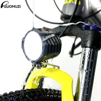 Elektrische Fahrrad LED Scheinwerfer 12 w 36 V 48 V Wasserdichte E Fahrrad Front Licht Taschenlampe 4 Lichter mit Horn für Fahrrad Ebike