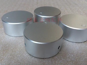 Silber & Schwarz Durchmesser 48MM Hohe 22MM Aluminium Feste Knob / Volumen Potentiometer Knopf / HIFI Audio Verstärker Knopf