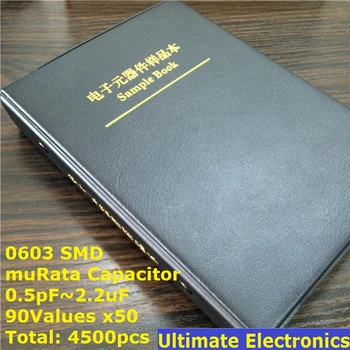 0603 Japan muRata SMD Kondensator Probe Buch Assorted Kit 90valuesx50pcs=4500pcs (von 0,5 pF bis 2,2 uF)