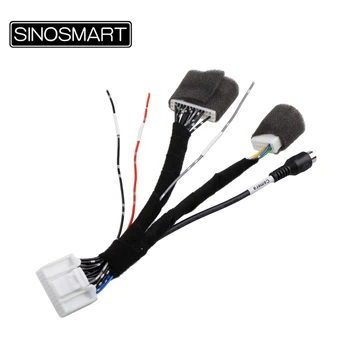 SINOSMART C24D 24 PIN Kabel für Nissan 1 2 3 Generation mit OEM Stecker Multimedia System ohne Beschädigung der Auto Drähte