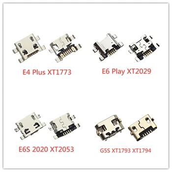 100pcs jedes Micro-USB-Anschluss Ladegerät Für Motorola Moto E4 Plus XT1773 E6 Spielen XT2029-1 G5 XT1793 XT1794 E6S 2020 XT2053