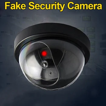 Dome Simulation Einbrecher Alarm Camera Fake Webcam Smart Indoor/Outdoor Dummy Überwachung Kamera LED Emulieren CCTV Cam
