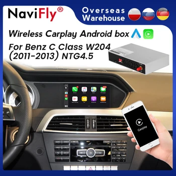 Wireless Apple CarPlay Android Auto Auto Multimedia Decoder Box Für Mercedes Benz C Klasse W204 C180 C200 C220 C300 C350 2008-2013