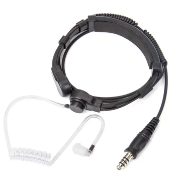 Für Walkie-Talkie-Radio-Teleskop Tactical Throat Vibration Mic Kopfhörer Headset Zubehör Neue Hohe Qualität