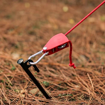 4mm 4m Seil Stopper Tightener Reflektierende Nylon Riemenscheibe Spanner mit Karabiner Markise Wind Seil Spanner Einstellbare für Camping