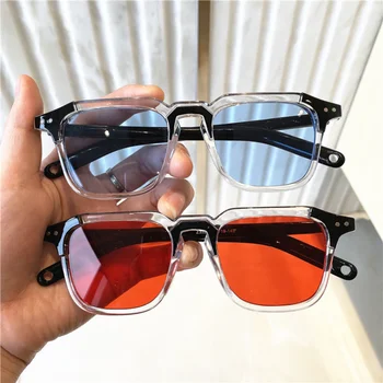 2023 Vintage Quadratischen Rahmen Sonnenbrille Mode-Trend für Männer, Frauen Shades, Sonnenbrille Kühlen Retro Weibliche Sonnenbrille-Brille
