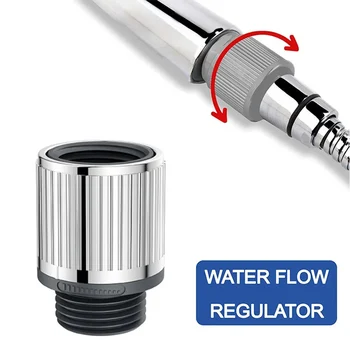 Water Flow Regulator Dusche Bad Kopf Wasser Flow Control Ventil Handheld Dusche Fluss Regler Wasser-saving Bad Zubehör