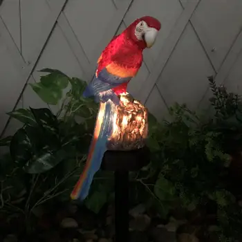 Solar-Papagei Garten Licht Outdoor LED Rasen Lampe für Garten Dekoration Wasserdicht Weihnachten Lichter Outdoor Solar Lampe Post