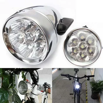 Fahrrad Kopf Licht 7 LED Ultra-Licht Vintage Retro Fahrrad Front Scheinwerfer Klassische Radfahren Sicherheit Lampe Lichter Zubehör