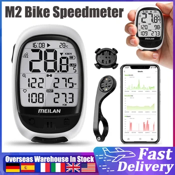 M2 Smart Bike Tachometer Global-Position-System-Fahrrad-Computer mit BT Drahtlose Wasserdichte Hintergrundbeleuchtung Fahrrad Kilometerzähler Outdoor Radfahren