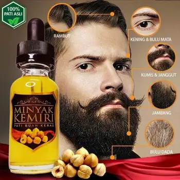 Männer Grouth Haar BART Wachstum Öl 100% Natürliche Harte Nuss Öl Essenz für BART und Haar-Produkte