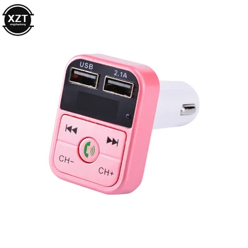 Car Kit Handsfree Wireless Bluetooth-Kompatiblen 5.0 FM Transmitter LCD MP3 Player Auto Zubehör Dual USB Ladegerät FM Modulator
