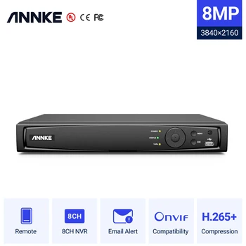 ANNKE 8CH 8MP POE Video Recorder 4K H. 265+ NVR Video Überwachung Sicherheit Für 2MP 4MP 5MP 6MP 8MP IP POE Kamera