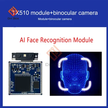 AI Gesicht Anerkennung Modul Live-Erkennung Identifikation Kommunikation über die Serielle Schnittstelle mit Bildschirm Test Board 3D-Fernglas-Kamera