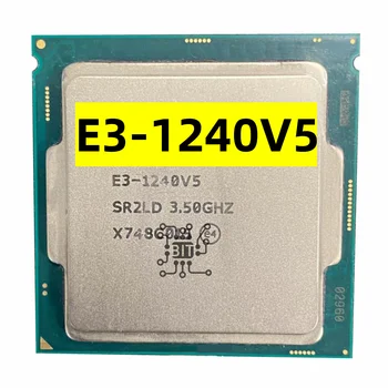 Verwendet CPU Xeon E3-1240V5 Prozessor 3,50 GHz 8M 80W Quad-Core E3-1240V5 Socket 1151 kostenloser Versand E3-1240 V5 E3-1240 V5