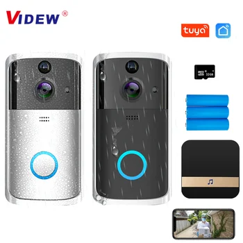 Tuya Smart Home Tür Glocke Wifi Wireless Video Türklingel Kamera mit 2-Weg Intercom Motion Detection Wasserdicht für Wohnung Sicherheit