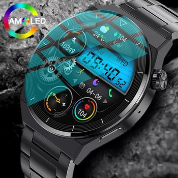 Für Huawei Xiaomi Smart Uhr Männer Frauen GT3 Pro-AMOLED-HD-Bildschirm Herzfrequenz Bluetooth Anruf IP68 Wasserdicht NFC SmartWatch 2023
