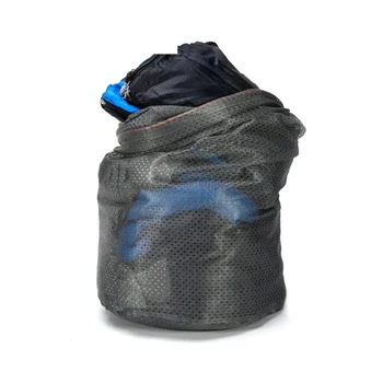 Outdoor Nylon Falten Große Größe Schlafsack Lagerung Mesh Tasche Kordelzug Kompression Net Sack Kleidung Quilt Storaget Beutel