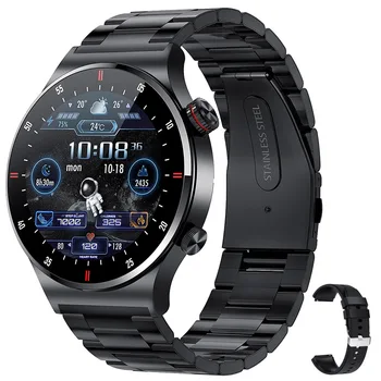 1.28 Inch NFC Bluetooth Anruf Bussiness QW33 Smartwatch Frauen Männer EKG+PPG Blutdruck Monitor Sport Fitness Smart Watch