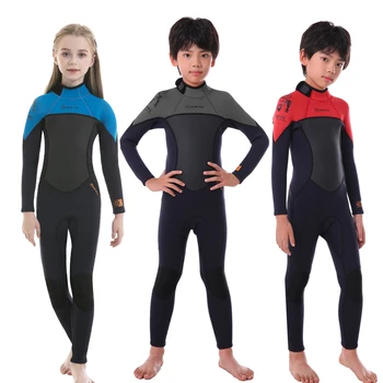 Mädchen Dick Badeanzug Jungen Neopren Surf Neoprenanzug 2.5 mm Unterwasser Freies Tauchen Anzug Quallen Scuba Bademode Kinder Bade-Set