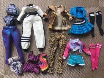Original-Puppe Brille, Schuhe, Taschen, Kleidung, Kleidung, Ohrringe Dekore Puppe Skating Schuhe-Armband-Uhren