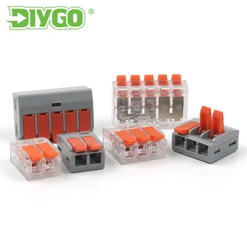 DIY-GO-0.5-6.0mm2 Mini Schnelle Universal Draht Stecker Einfach Schnell Verdrahtung Terminal Für Auto, Elektrisches Licht Terminals 25/50/100 PCS