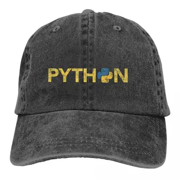 Programmierer Retro Style Classic Baseball Caps-Schirmmütze Python Linux Code Sonne Schatten Hüte für Männer Frauen