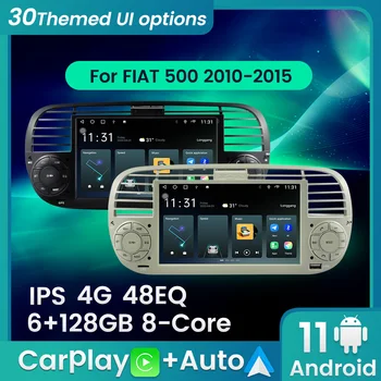 Auto Radio für FIAT 500 2010 - 2015 Multimedia Player mit IPS Bildschirm Drahtlose Apple Carplay Android Auto Audio DSP 4G Lte RDS-UHR