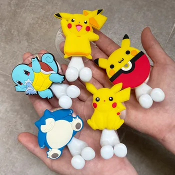 Pokemon Pikachu snorlax Spielzeug, Kinder Zahnbürste Halter Anime Abbildung Cartoon Wand-Montiert Regal für Küche Bad Kinder Spielzeug