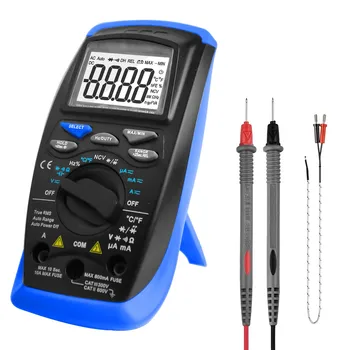 Holdpeak 41B 6000 Zählt Voltmeter Amperemeter für AC DC Volt &Strom, Kapazität,Temperatur und Diode Tester Elektrische Tester mit