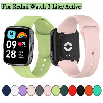 Strap Für Redmi Watch 3 Lite/Active Single Color Sport Band Weiche Silikon Armband Armband Ersatz Correa