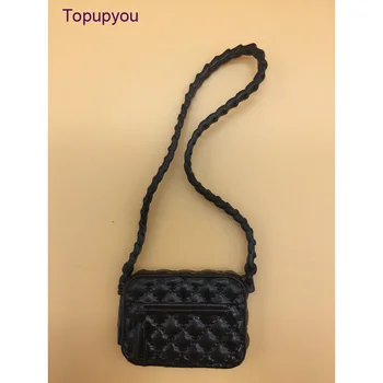 Neue Stil schwarz Tasche für Bbie Puppen Topup3