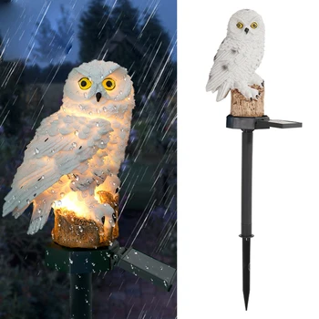 Garten Solar Lichter Outdoor-Owl Shape Wasserdichte LED Rasen Lampe Anteil für Terrasse Yard Rasen Dekoration Gehweg